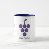 Mug Vin Ou Vin Pour Sommelier De Raisin Et De Grapevin (Centre)
