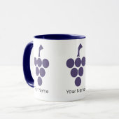 Mug Vin Ou Vin Pour Sommelier De Raisin Et De Grapevin (Devant gauche)