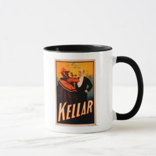 Mug Vin potable de magicien de Kellar avec le diable