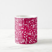 Mug Vin riche de Bourgogne avec des notes de musique d (Centre)