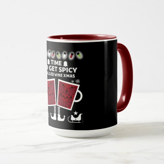 Mug Vin rouge de Noël (Devant droit)