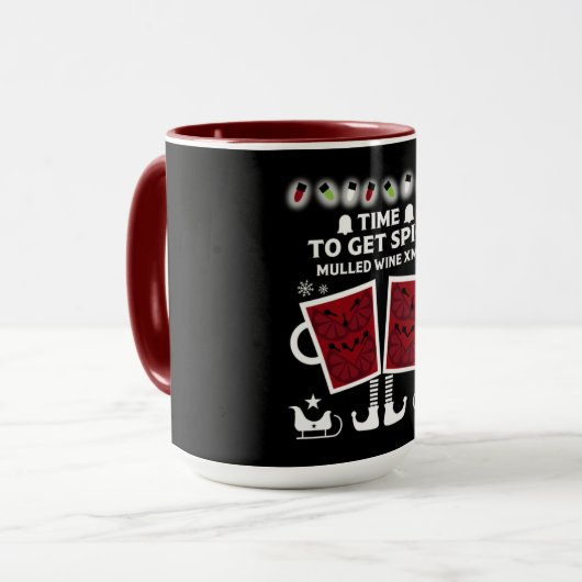 Mug Vin rouge de Noël (Devant gauche)