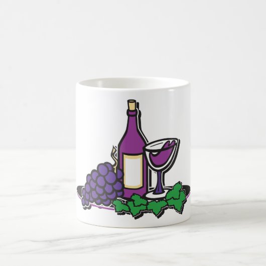 Mug Vin rouge et raisins pourpres (Centre)