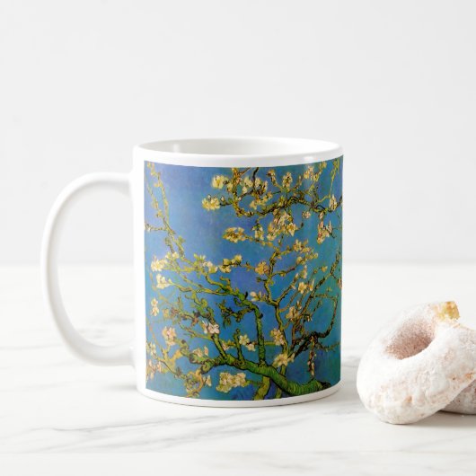Mug Vincent van Gogh - Amandier en fleurs (Avec donut)