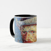 Mug Vincent Van Gogh Autoportrait Avec Casquette Gray  (Devant gauche)