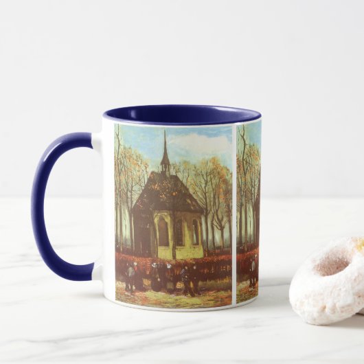 Mug Vincent van Gogh - Chapelle à Nuenen, Églises (Avec donut)