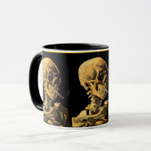 Mug Vincent Van Gogh - Crâne avec cigarette brûlante (Devant gauche)