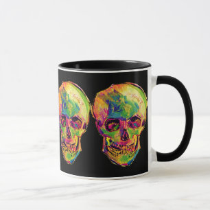 Mug Vincent Van Gogh - Crâne Pop Art Halloween