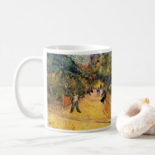 Mug Vincent van Gogh - Entrée du Parc Public, Arles (Avec donut)