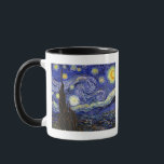 Mug Vincent Van Gogh - Le Starry Night Fine Art<br><div class="desc">Vincent Van Gogh's The Starry Night. Huile sur toile de 1889, Starry Night a été peint tandis que Van Gogh était dans l'asile à Saint-Rémy, France, et est considéré comme l'un de ses plus grands chefs-d'oeuvre. Même s'il s'agit d'une scène nocturne, elle a été peinte pendant la journée et représente...</div>