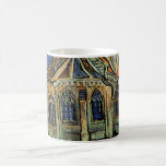Mug Vincent van Gogh - L'église d'Auvers<br><div class="desc">L'église d'Auvers (1890) de Vincent van Gogh est un Post impressionnisme vintage de peinture religieuse architecturale. Une femme se promenant le long d'un chemin vers la chapelle du village avec de beaux vitraux. Une scène architecturale de la vie quotidienne. À propos de l'artiste : Vincent Willem van Gogh (1853-1890) était...</div>