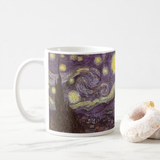 Mug Vincent van Gogh - Nuit étoilée (Avec donut)