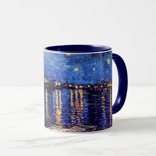 Mug Vincent Van Gogh - Nuit étoilée Sur Le Rhône (Devant droit)