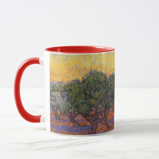 Mug Vincent van Gogh - Olive Grove, Orange Sky (Gauche)
