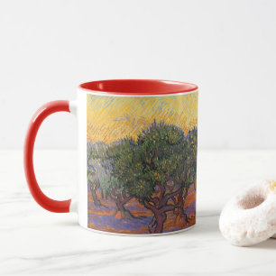 Mug Vincent van Gogh - Oliveraie, ciel orange