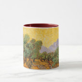 Mug Vincent van Gogh - Oliviers, Ciel Jaune et Soleil (Centre)