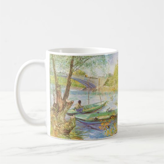 Mug Vincent van Gogh Pêche au printemps, Pont de Clich (Gauche)
