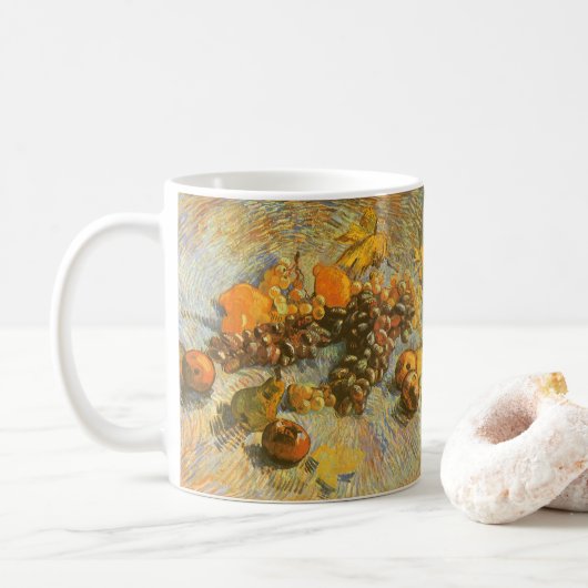 Mug Vincent van Gogh - Pommes, poires, citrons, raisin (Avec donut)