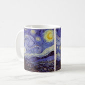 Mug Vincent Van Gogh Starry Nuit Vintage Art (Devant gauche)