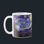 Mug Vincent Van Gogh Starry Nuit Vintage Art<br><div class="desc">Vincent van Gogh Starry Night Art Peinture Starry Night est un tableau de l'artiste post-impressionniste néerlandais Vincent van Gogh. Le ciel bleu de la nuit est rempli de nuages tourbillonnants, d'étoiles et d'une lune brillante croissant. La Nuit étoilée est la seule nocturne de la série de vues depuis la fenêtre...</div>