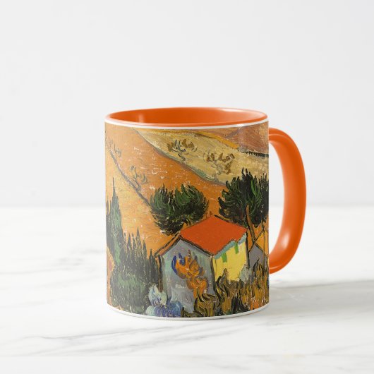 Mug Vincent van Gogh - Vallée avec Plowman (Devant droit)
