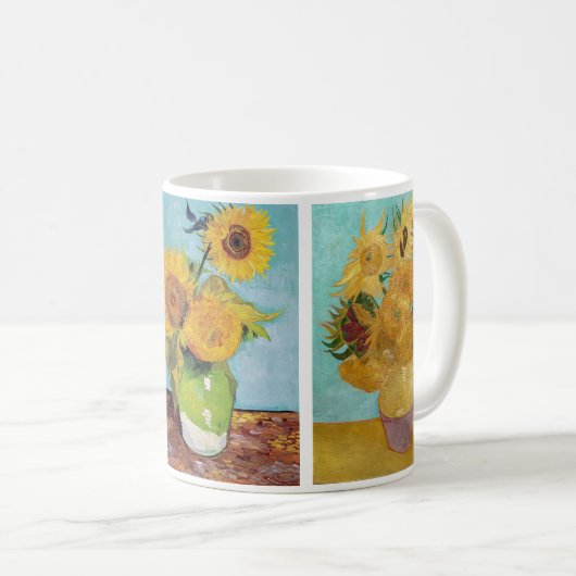 Mug Vincent Van Gogh - Vase avec douze tournesols (Devant droit)
