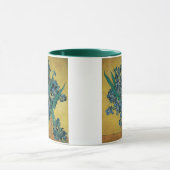 Mug Vincent van Gogh - Vase avec iris Fond jaune (Centre)