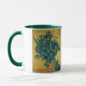 Mug Vincent van Gogh - Vase avec iris Fond jaune (Gauche)