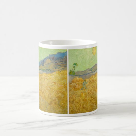 Mug Vincent van Gogh - Wheatfield avec une Faucheuse (Centre)
