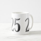 Mug Vingt-cinq 25e anniversaire (Devant droit)