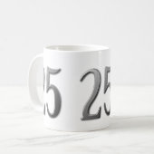Mug Vingt-cinq 25e anniversaire (Devant gauche)