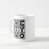 Mug Vingt Deux, Numéro 22 (Devant gauche)