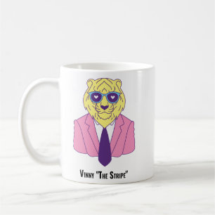 Mug Vinny "The Stripe" - Tigre en costume rose