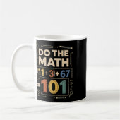 Mug Vintage 100 jours d'école Équation mathématique Fa (Gauche)