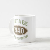 Mug Vintage 1940 80e anniversaire (Devant gauche)