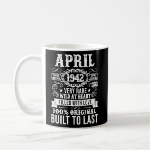Mug Vintage 1942 81 Ans 81 Avril 81 Anniversaire Homme