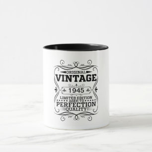 Mug Vintage 1945 80e anniversaire Vieilli à la perfect