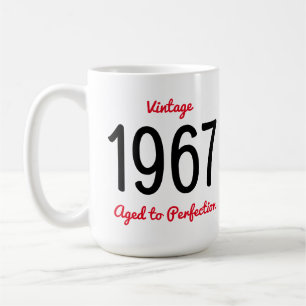 Mug Vintage 1967 Vieilli à la Perfection 50 Fête d'ann