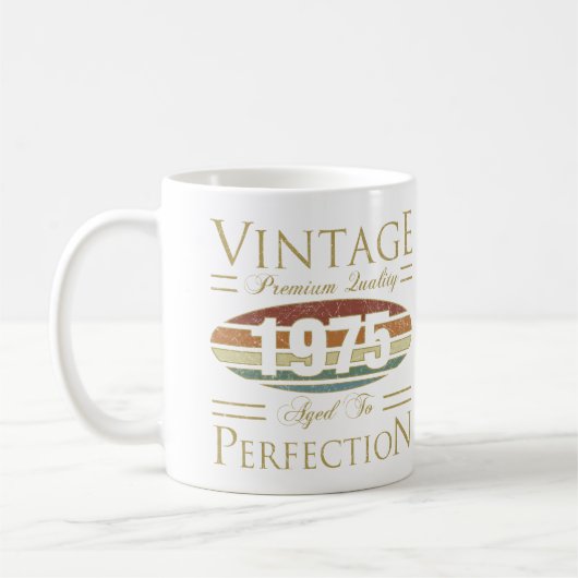 Mug Vintage 1975 50e anniversaire (Gauche)