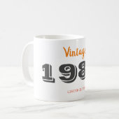 Mug Vintage 1981 édition limitée 40e cadeau d'annivers (Devant gauche)