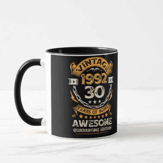 Mug Vintage 1992 30e anniversaire 30 ans (Gauche)