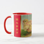 Mug Vintage 2 Poulets Vacances de Pâques (Gauche)