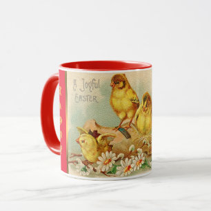 Mug Vintage 4 poulets Fêtes de Pâques