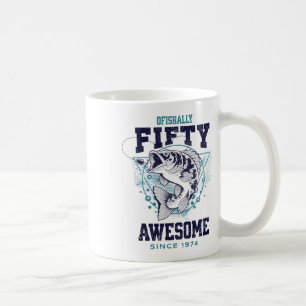 Mug Vintage 50e 50 ans Anniversaire B Pêche 1974 50 an
