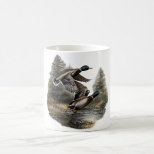 Mug Vintage 90s Canards colverts Rustic Cabincore 