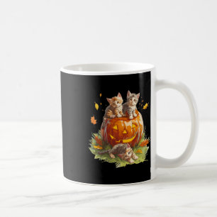 Mug Vintage 90s Chat Citrouille Halloween Pour Hommes