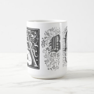 Mug Vintage ABC Drop Casquette Lettrage typographie