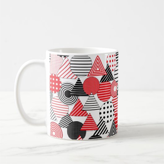 Mug vintage abstrait arrière - plan sans soudure. Doté (Gauche)
