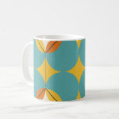 Mug Vintage Abstrait, Motif scandinave géométrique. (Devant gauche)