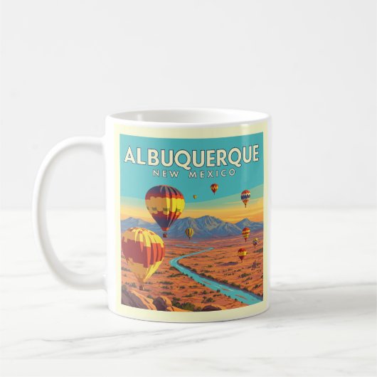 Mug Vintage Albuquerque New Mexico (Gauche)